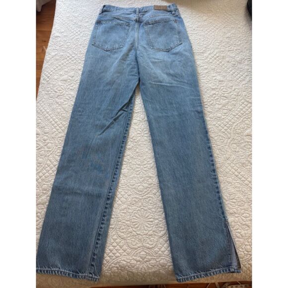 Madewell Jeans Womens Size 27 The Perfect Vintage Straight Mid Wash Split Hem - Picture 2 of 9